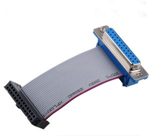 2,54 mm Pitch 26Pin IDC dzīvoklis lentes kabelis DB9 sieviešu seriālo RS232 kabeli F/F