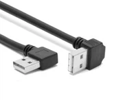 Taisnā leņķī USB 2.0 vīriešu un lejup vērsto leņķi USB vīriešu kabelis