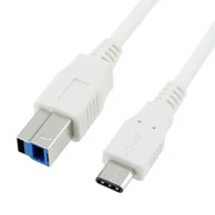 USB tipa 3.1 C vīriešu un USB 3.0 B tipa vīriešu printera kabeli