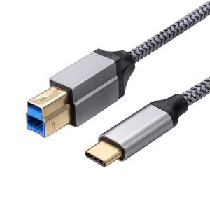 USB C līdz USB 3.0 B kabelim