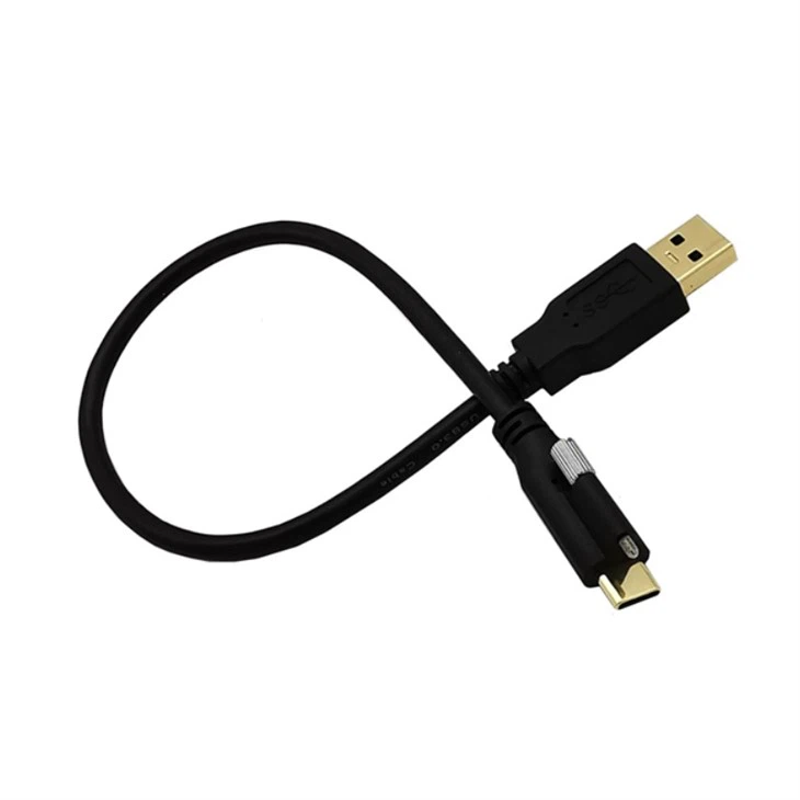 USB C Cable with Screws Lock